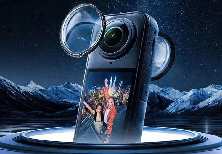Puluz 2 dalių polikarbonato apsauginių dangtelių rinkinys objektyvo apsaugai, skirtas Insta360 X5 / X 5 / Dca2843