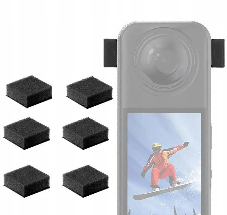 Puluz 6x apsauga putų kempinė apsauga nuo vėjo vėjo gaudyklė skirta Insta360 X5 / X 5 / X4 / X3 / Pu775b