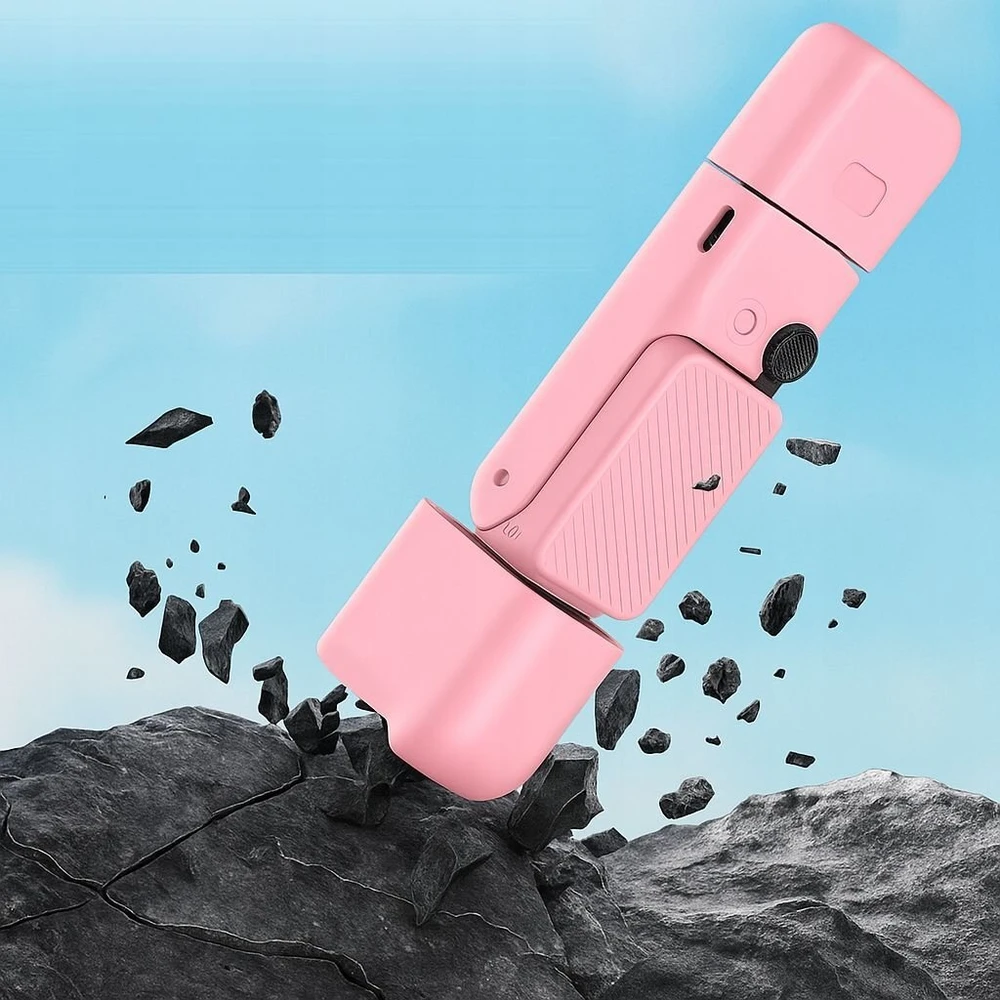 „Puluz 6-in-1“ apsauginis dėklas, skirtas „DJI Osmo Pocket 3“, rožinis TPU / Pu774f