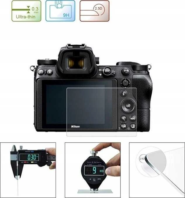 Puluz Ekrano apsauginė grūdinto stiklo 9H plėvelė LCD monitoriui skirtas fotoaparatui Nikon Z6 / Z7 / Z 6 / 7 /