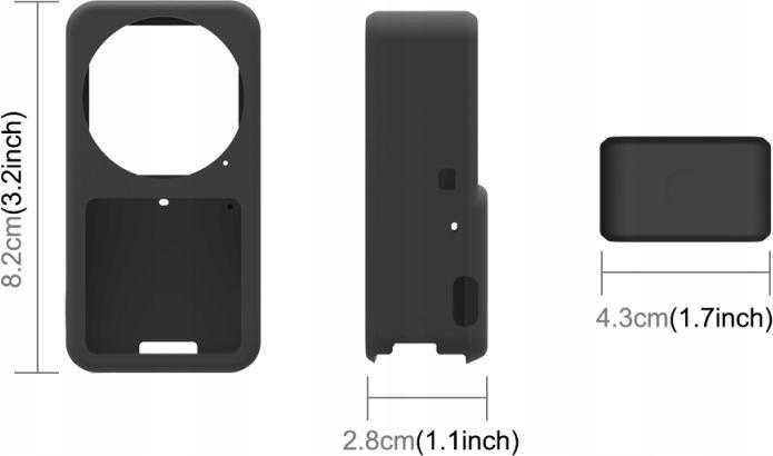 Puluz Pouch Pouch Pouch Pouch Dji Action 2 Power Combo / Pu573b