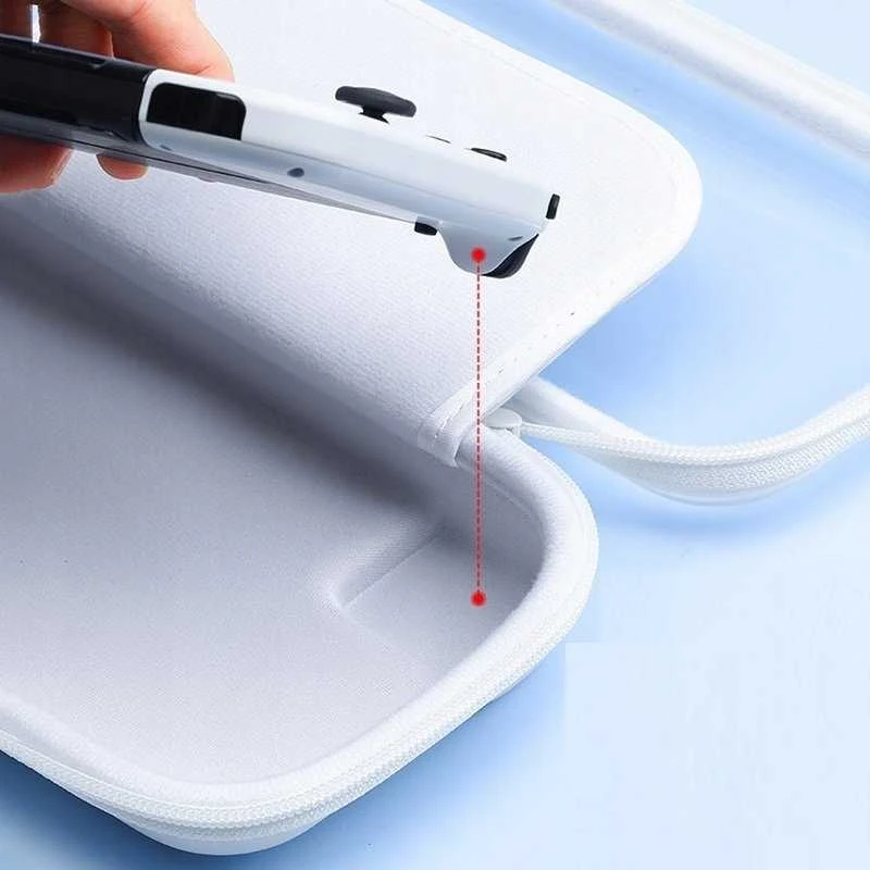 Puluz Dėklas Nintendo Switch OLED LITE konsolei permatomai baltas (SB8513)
