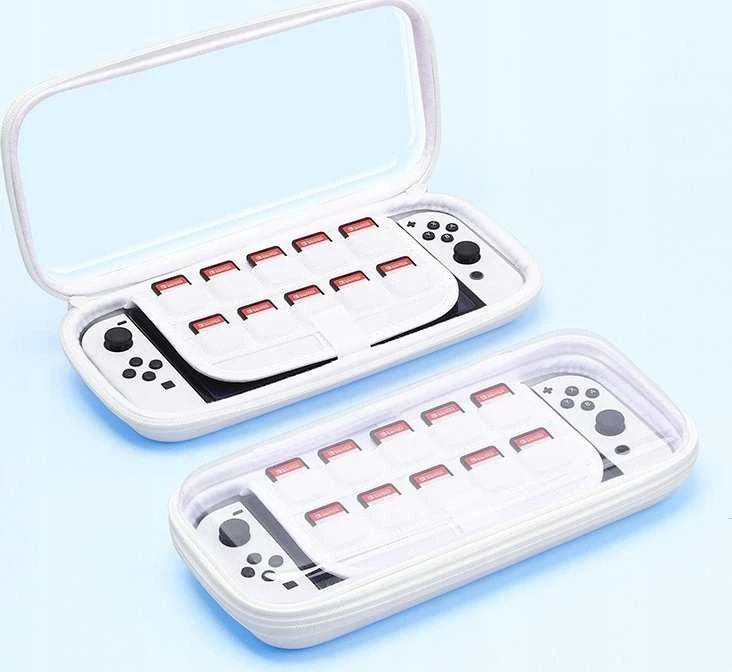 Puluz Dėklas Nintendo Switch OLED LITE konsolei permatomai baltas (SB8513)