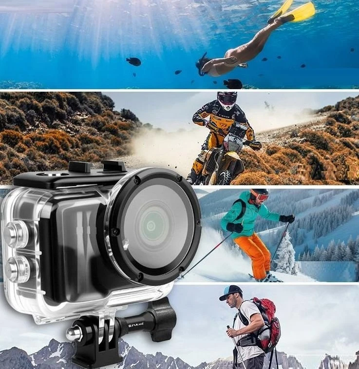Puluz vandeniui atsparus povandeninis dėklas nardymui iki 50 m / Insta360 Go Ultra / Pu1087t