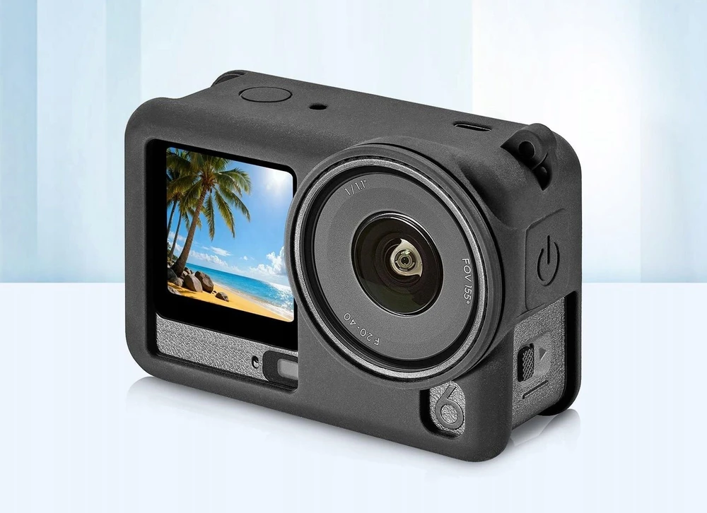 Puluz silikoninis dėklas, dėklas, dirželis, skirtas DJI Osmo Action 6 / Pu1076b