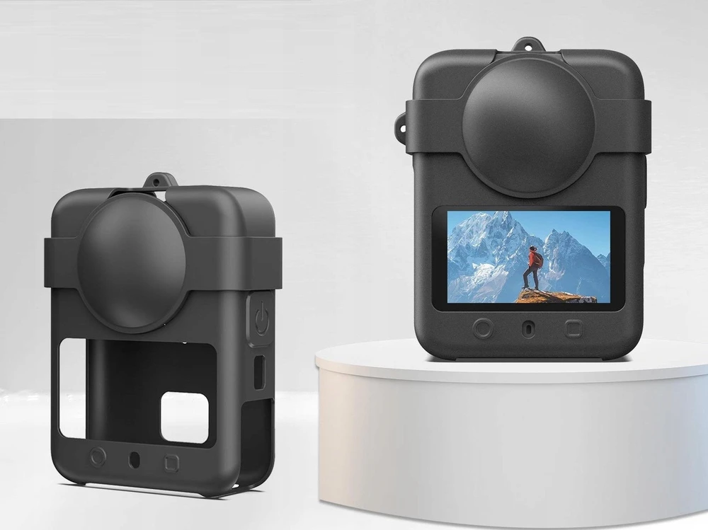 Puluz Dėklas Korpusas Apsauginis Dėklas DJI Osmo 360 + Objektyvo dangtelis + Dirželis / Pu790b