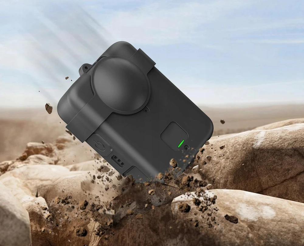 Puluz Dėklas Korpusas Apsauginis Dėklas DJI Osmo 360 + Objektyvo dangtelis + Dirželis / Pu790b