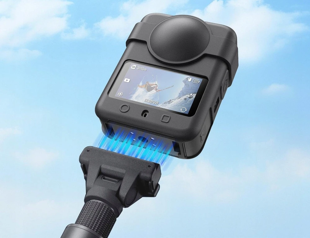 Puluz Dėklas Korpusas Apsauginis Dėklas DJI Osmo 360 + Objektyvo dangtelis + Dirželis / Pu790b