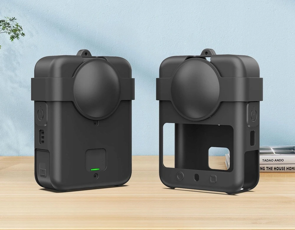 Puluz Dėklas Korpusas Apsauginis Dėklas DJI Osmo 360 + Objektyvo dangtelis + Dirželis / Pu790b