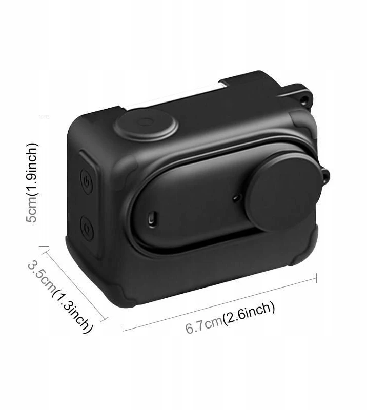 Puluz Dėklas Korpusas Apsauga Makštis + Dangtelis Kamštis Insta360 Go 3s / 3 S / Pu772b