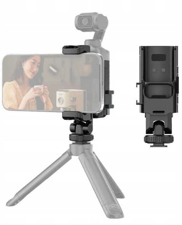 Puluz Dėklas Laikiklis Tvirtinimas Dji Osmo Pocket 3 Iso 1/4'''' + Telefono laikiklis / Pu726b