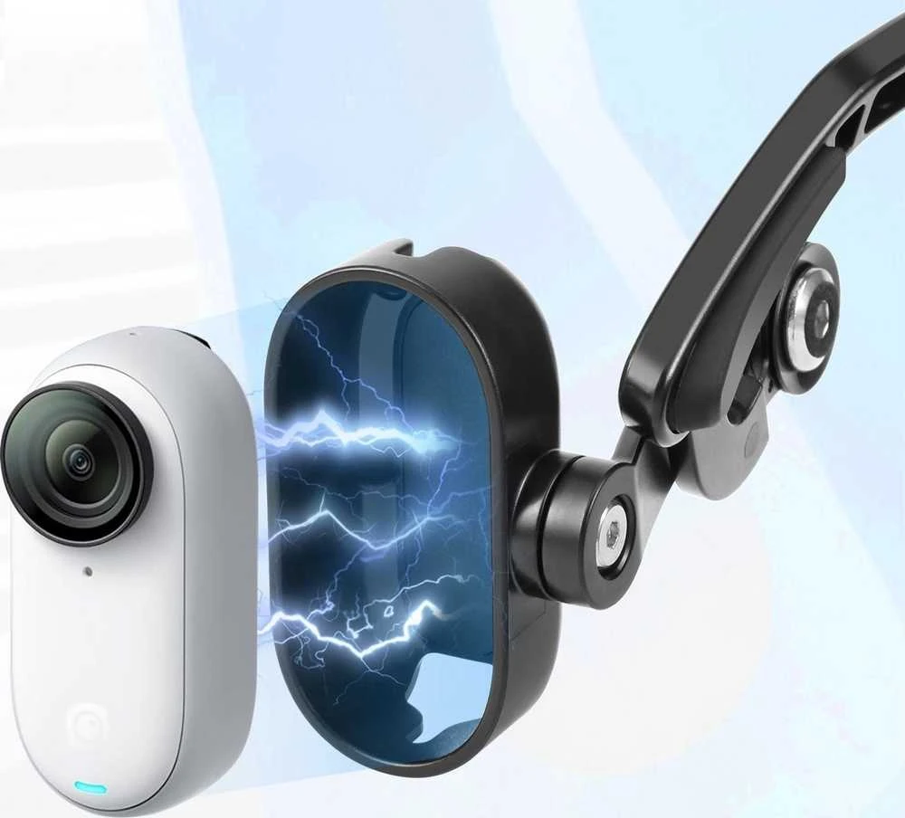 „Puluz“ magnetinio laikiklio magnetinio laikiklio galvos juostelė, skirta Insta360 Go 3 / Go 3s / Pu974b