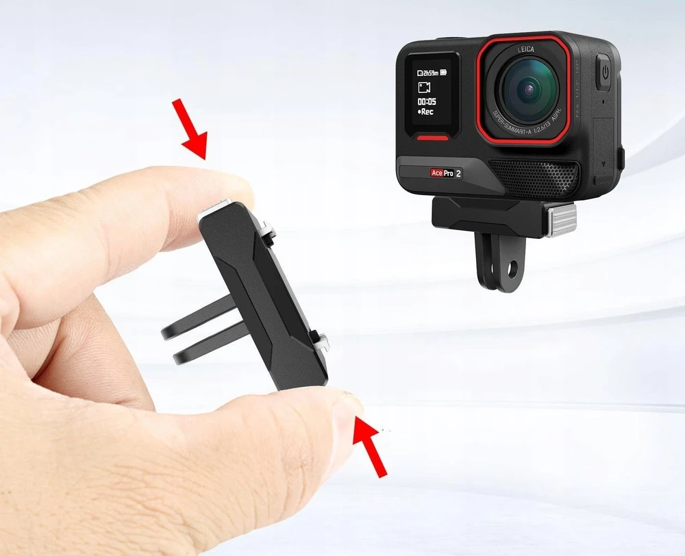 Puluz Tvirtinimas Laikiklis Greito sujungimo magnetinis, skirtas Insta360 X5 / X4 Air / Ace Pro 2 / Pu771b