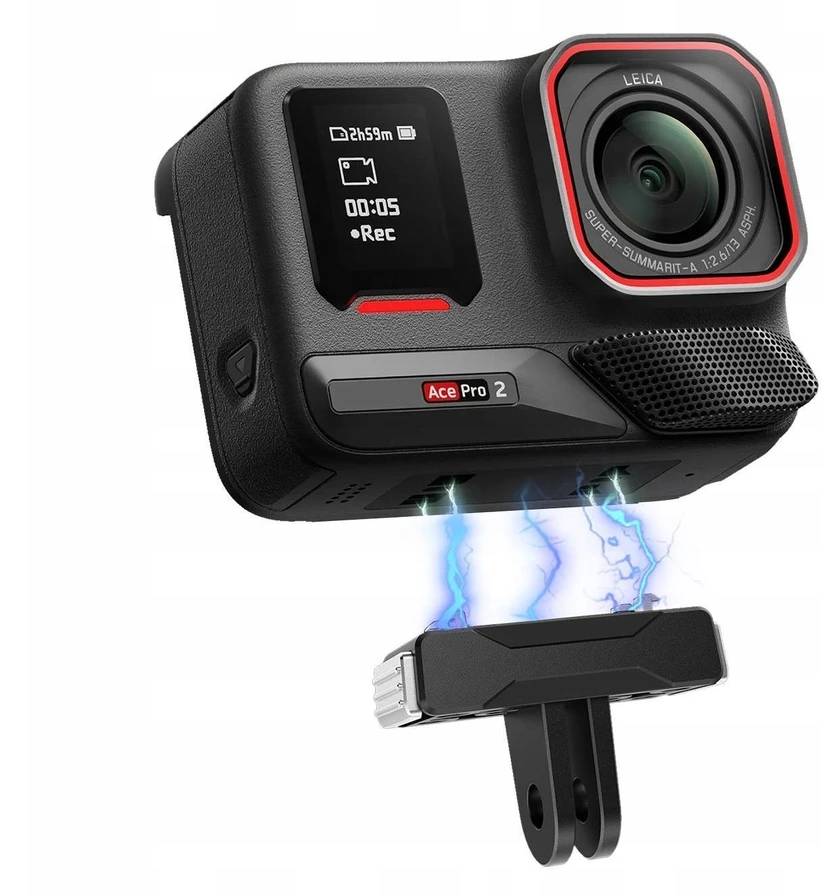 Puluz Tvirtinimas Laikiklis Greito sujungimo magnetinis, skirtas Insta360 X5 / X4 Air / Ace Pro 2 / Pu771b
