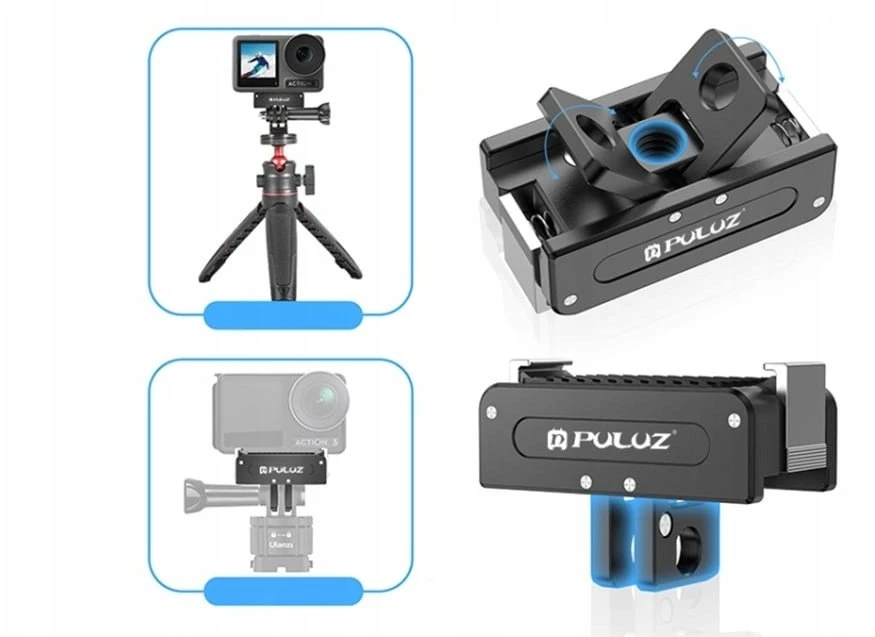 Magnetic metal stand PULUZ DJI Osmo (juodas)
