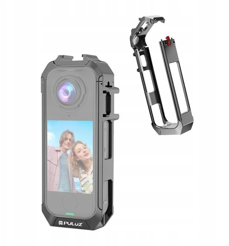 „Puluz“ metalinis apsauginis dėklas, skirtas „Insta 360 X4 Air“ (pilkas)