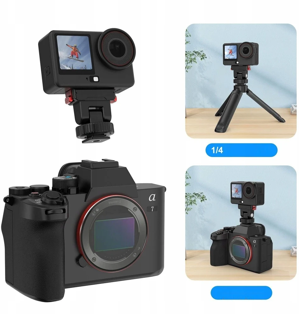 Puluz Tvirtinimo laikiklis Greito sujungimo magnetas 1/4'''' ir Iso / Dji Osmo Action 6 / Nano / Pu1071b