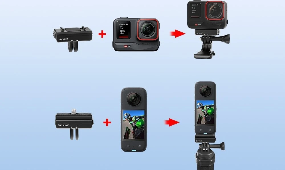 Magnetinis pagrindo laikiklis PULUZ, skirtas Insta360 Ace / Ace Pro