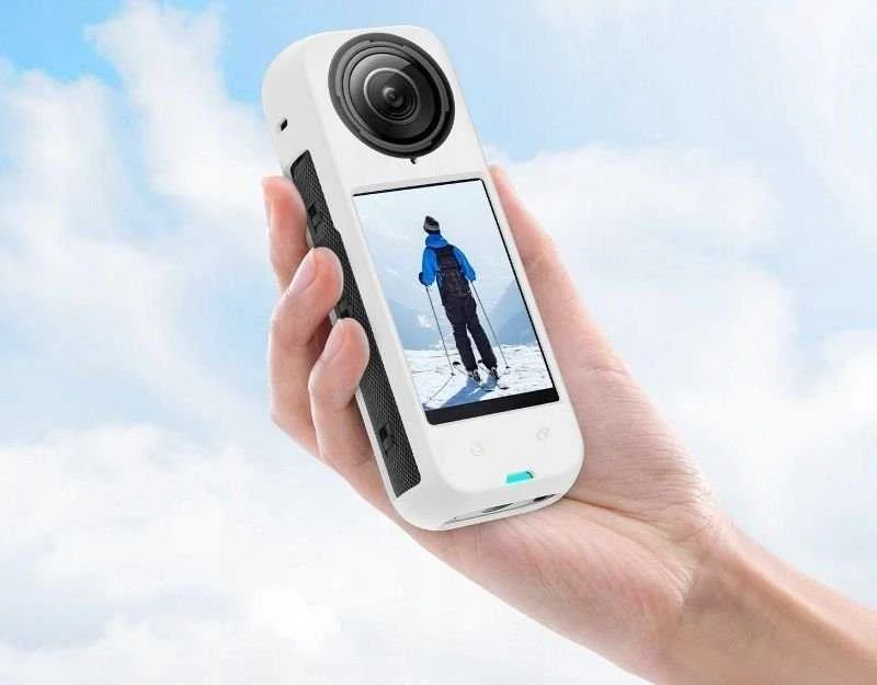 Puluz objektyvo dangtelis objektyvo dangtelis + silikono korpuso dangtelio apsauga, skirta Insta360 X4 / X 4 / Pu985w
