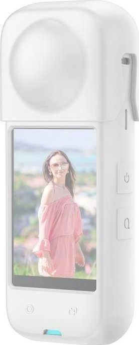 Puluz objektyvo dangtelis objektyvo dangtelis + silikono korpuso dangtelio apsauga, skirta Insta360 X4 / X 4 / Pu985w
