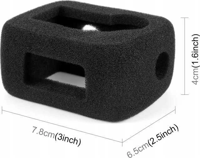 Puluz Kapturek Osłona Na Wiatr Przeciwwietrzna Do Dji Osmo Action 4 / Dji Action 3 / Pu987bb