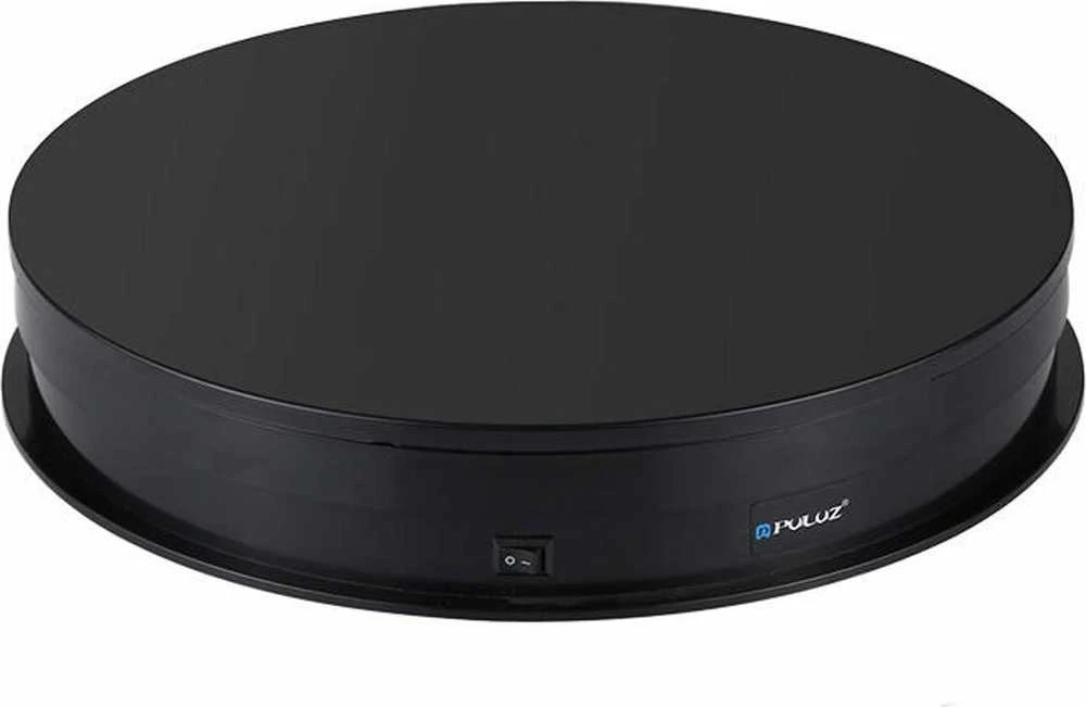 Puluz 30 cm USB elektrinis besisukantis patefonas juodas