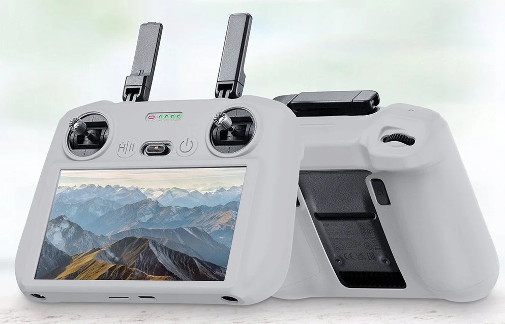 Silikoninis apsauginis dėklas PULUZ, skirtas DJI RC 2 (pilkas)