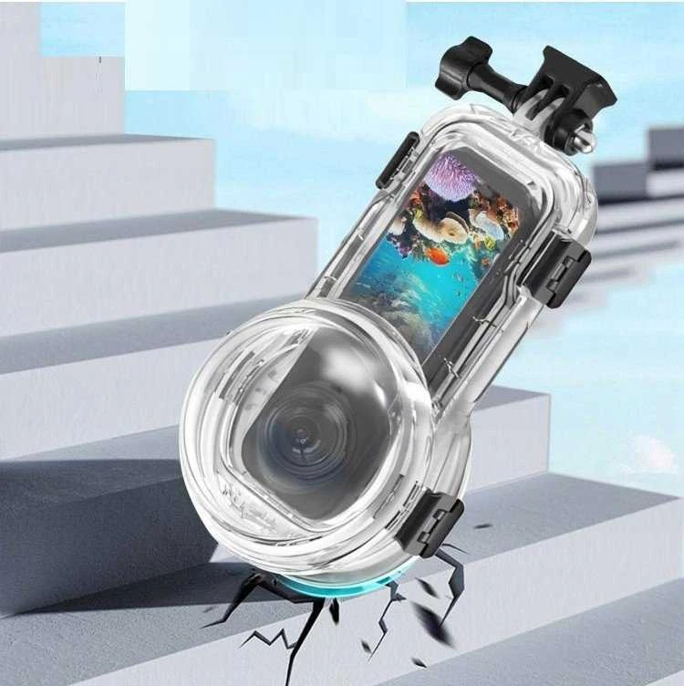 „Puluz“ povandeninis korpusas, atsparus vandeniui iki 60 m gylyje, skirtas „Insta360 X5“ / „X 5“ / „Pu756t“