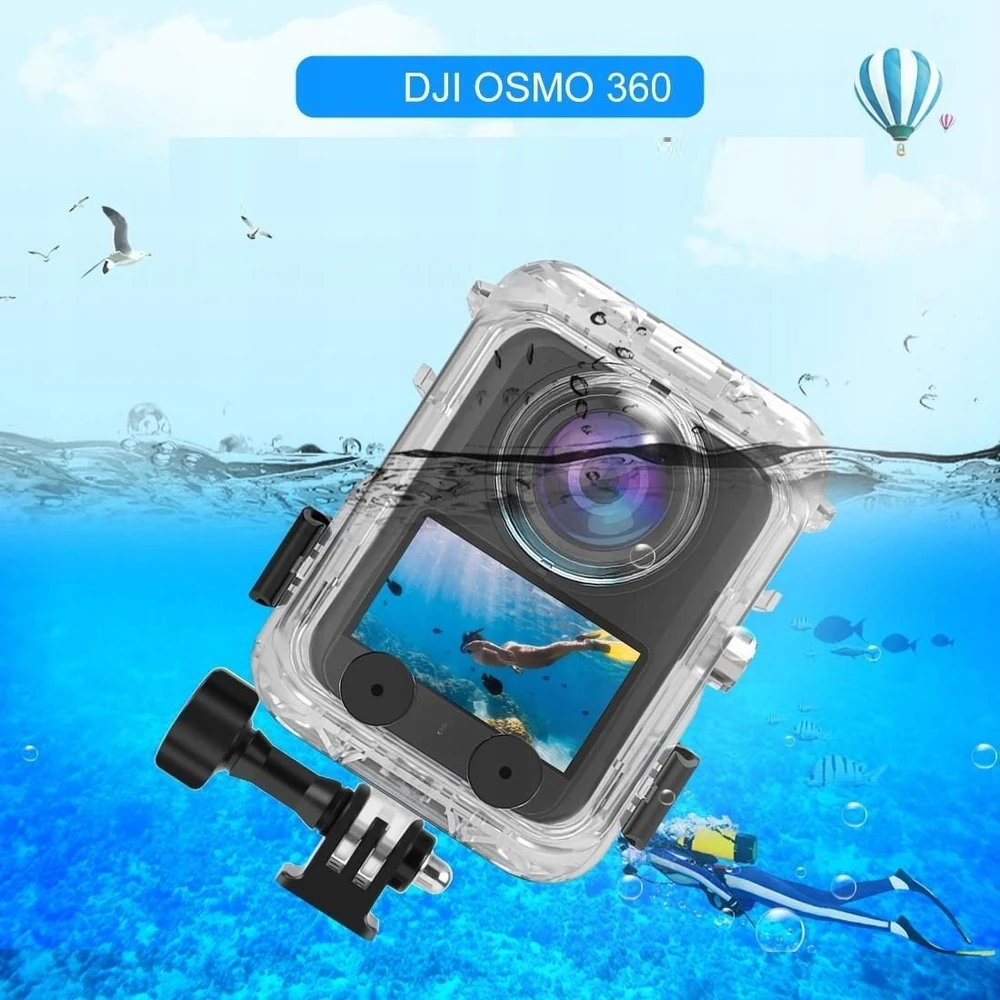 Puluz vandeniui atsparus povandeninis korpusas, skirtas „Dji Osmo 360“ nardymui 40 m gylyje / Pu1081t