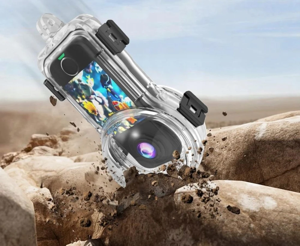 Puluz „Insta360 X4 Air“ vandeniui atsparus povandeninis dėklas nardymui 50 m gylyje / Pu1064t