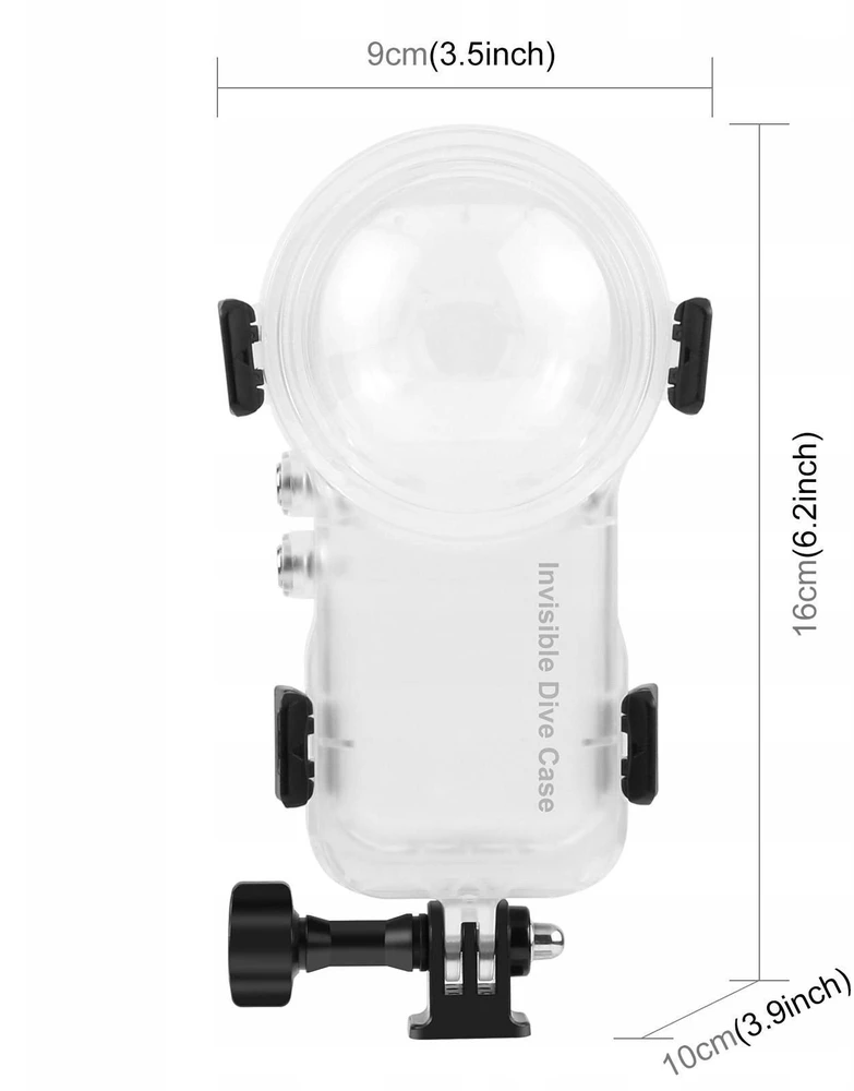 Puluz „Insta360 X4 Air“ vandeniui atsparus povandeninis dėklas nardymui 50 m gylyje / Pu1064t