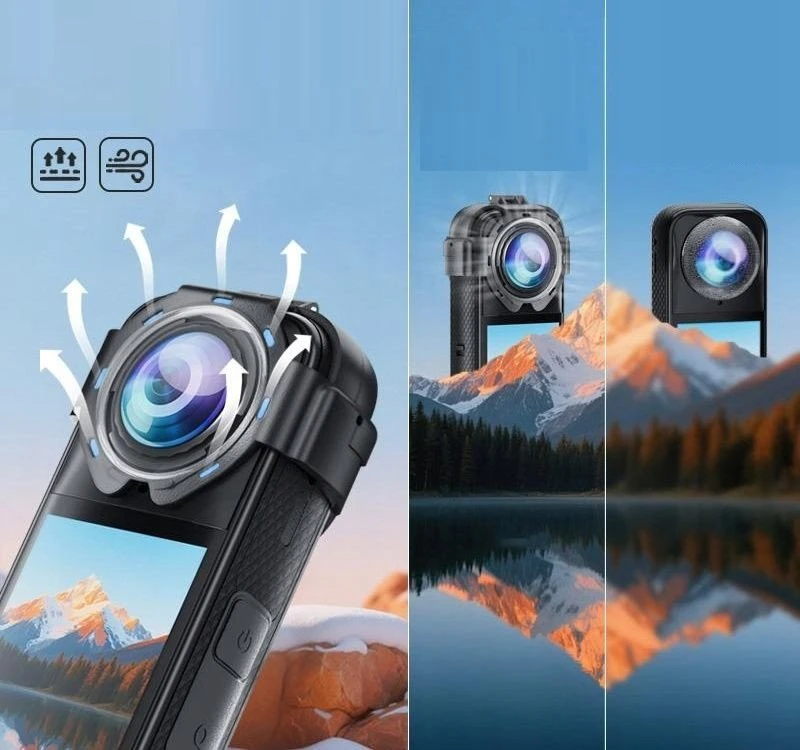 „Puluz“ objektyvo dangteliai „Insta360 X5“ kamerai (užsegami)