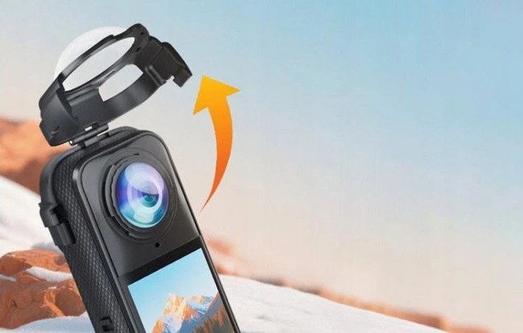 „Puluz“ objektyvo dangteliai „Insta360 X5“ kamerai (užsegami)