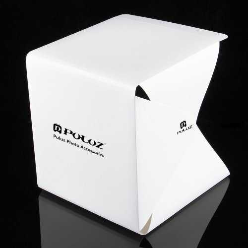 Puluz Palapinė Bešešėlė 22x23x24cm + 2x LED lempos + 2x fonas