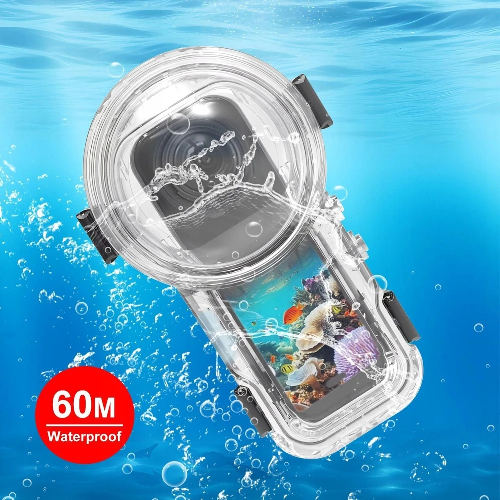 Puluz Povandeninis vandeniui atsparus korpusas, atsparus vandeniui iki 60 m gylio, skirtas „Insta360 X5 / X 5 / Pu760t“