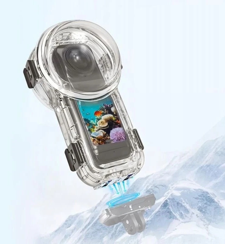 Puluz Povandeninis vandeniui atsparus korpusas, atsparus vandeniui iki 60 m gylio, skirtas „Insta360 X5 / X 5 / Pu760t“