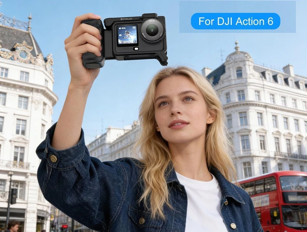 Puluz rėmo laikiklis + rankenos laikiklis + iso koja, skirtas DJI Osmo Action 6 / Pu1096b
