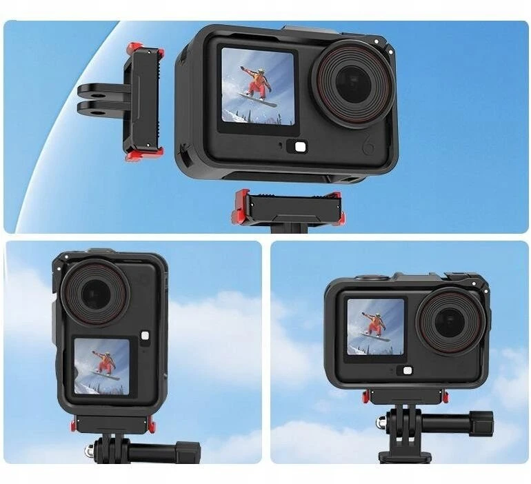 Puluz DJI Osmo Action 6 / Pu1088b rėmo korpusas, rėmo laikiklis, kameros laikiklis