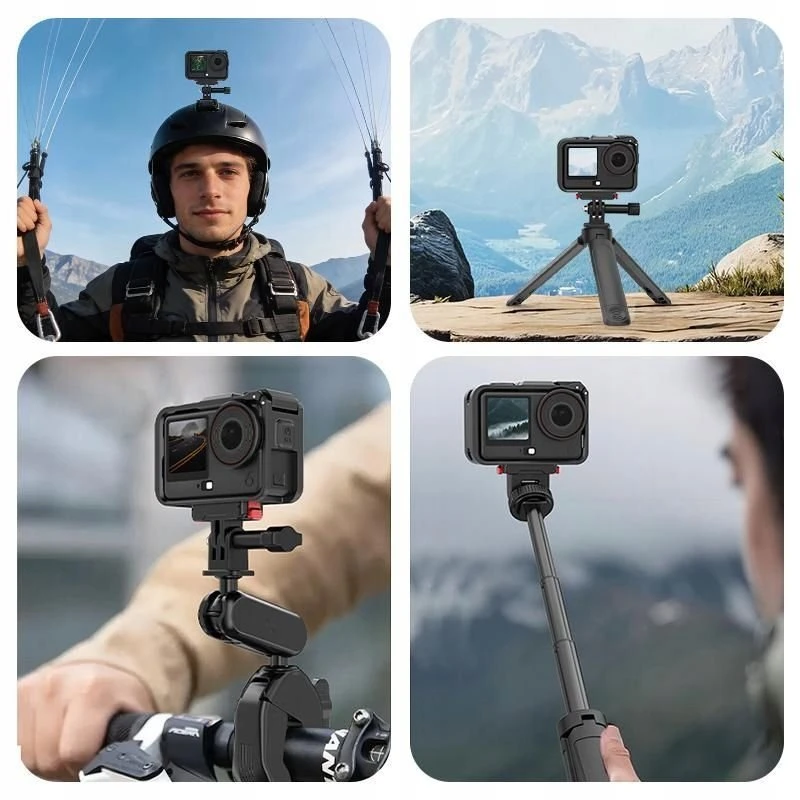 Puluz DJI Osmo Action 6 / Pu1088b rėmo korpusas, rėmo laikiklis, kameros laikiklis