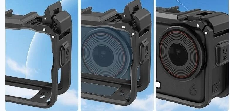 Puluz DJI Osmo Action 6 / Pu1088b rėmo korpusas, rėmo laikiklis, kameros laikiklis