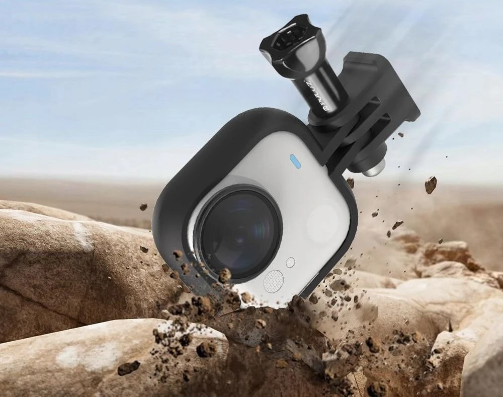 Puluz Tvirtinimo rėmelis Korpusas Frame Mount Laikiklis Trikojis 1/4 Insta360 Go Ultra / Pu788b