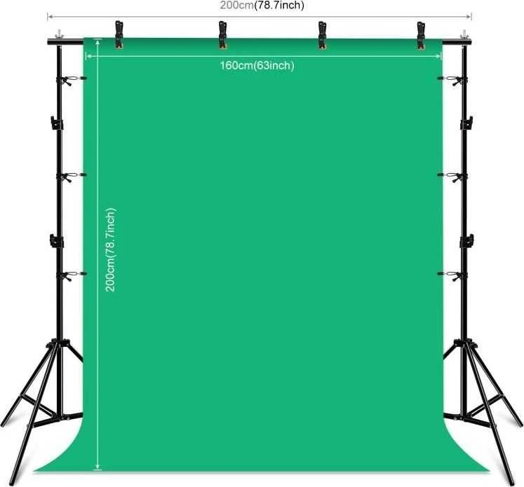 Puluz Fotostudija fonas parama 2x2M + fonai 3 vnt PKT5204