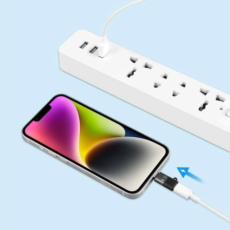 Adapteris USB Puluz PU649B USB-C - Lightning Juodas (SB8500)