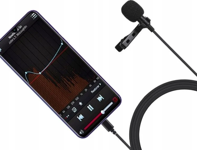 Puluz Jack Lavalier laidinis mikrofonas 1.5m USB-C Type-C PU425