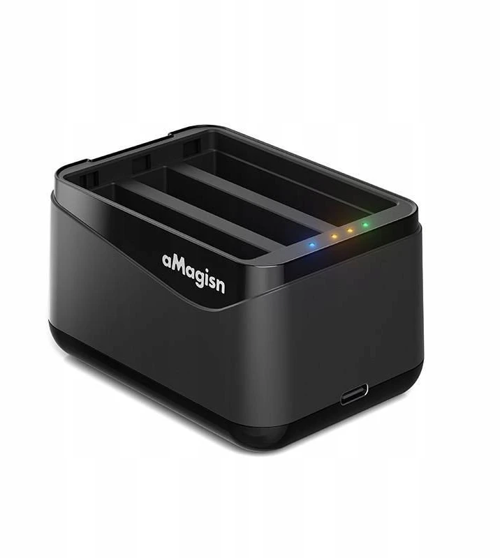 Puluz USB įkroviklis 3x akumuliatoriams, skirtas Insta360 X5 / Insta 360 X 5 / Amagisn / Tbd06060566 / Pf12