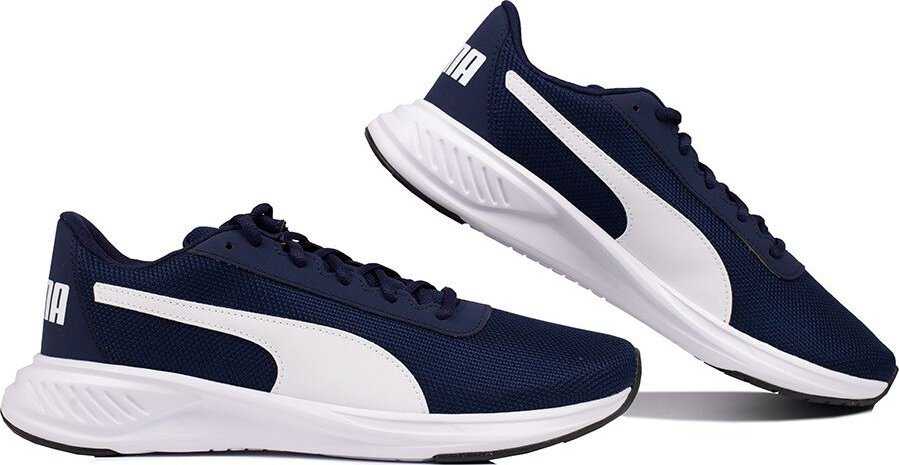 Buty vyrams bėgiojimui Puma Night Runner V2 granatowo-balta 379257 03 44,5