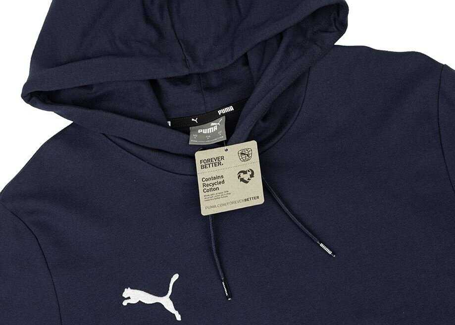 Bluza vaikams Puma Team Goal Casuals Hoddy tamsiai mėlyna 658619 06 (152cm)
