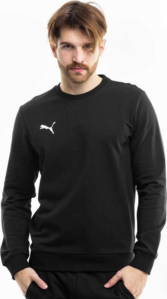 Puma Team Goal Casuals Crew Neck Sweat juoda sportinė liemenėlė 658592 03 (M)