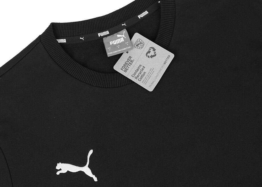 Puma Team Goal Casuals Crew Neck Sweat juoda sportinė liemenėlė 658592 03 (M)