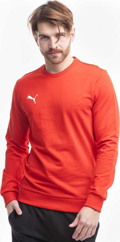 Bluza vyriška Puma Team Goal Casuals Crew Neck Sweat raudona 658592 01 (M)